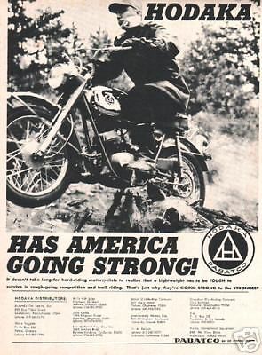 1967 Hodaka Motorcycle Ad.