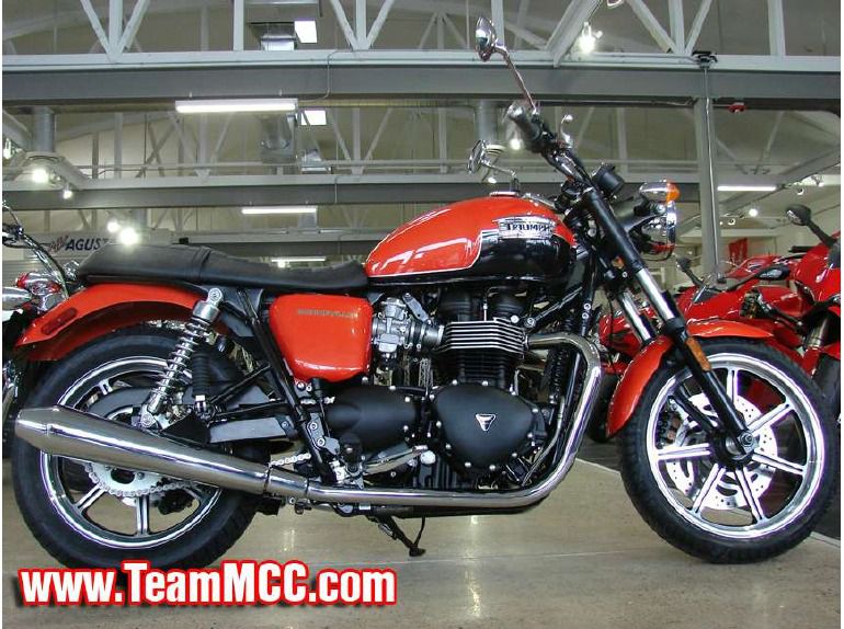 2013 triumph bonneville - intense orange / phantom black 