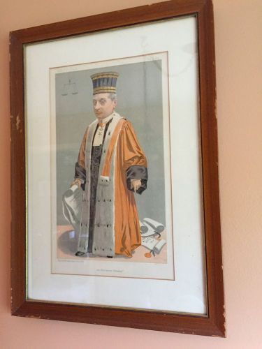 1892 Vanity Fair Lithograph Vincent Brooks Day, &#034;Procureur General&#034; by Guth