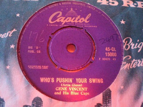Gene vincent - over the rainbow  - capitol 45