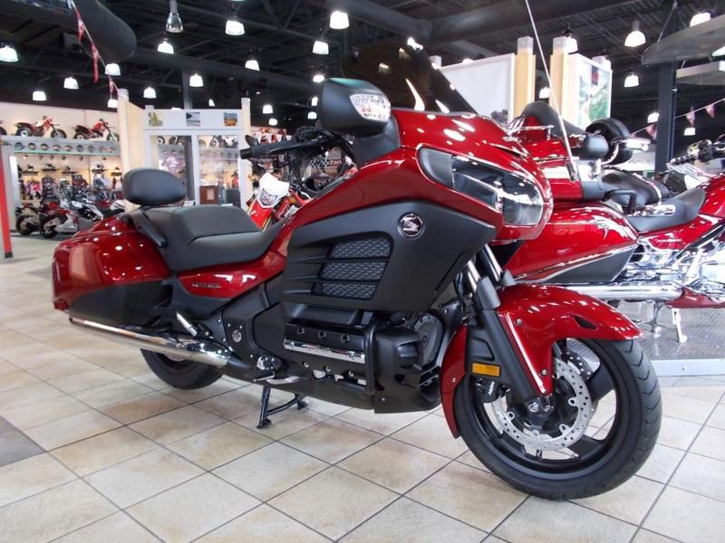 New 2013 honda goldwing f6b deluxe "hr signature series" custom candy red paint!