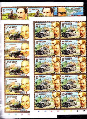 A 10x vincent - mnh - cars - famous people