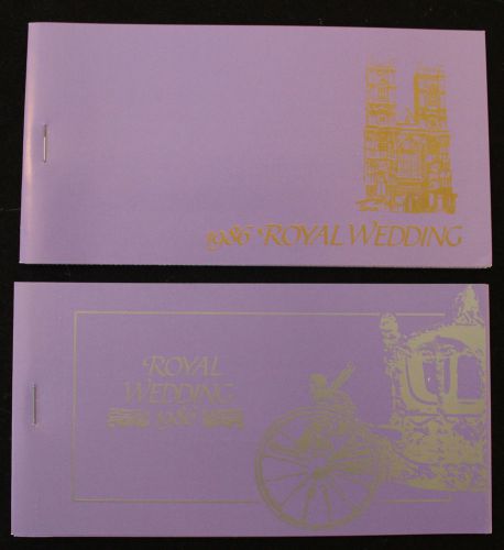 St vincent grenadine union island 1986 2 royal wedding stamp booklets