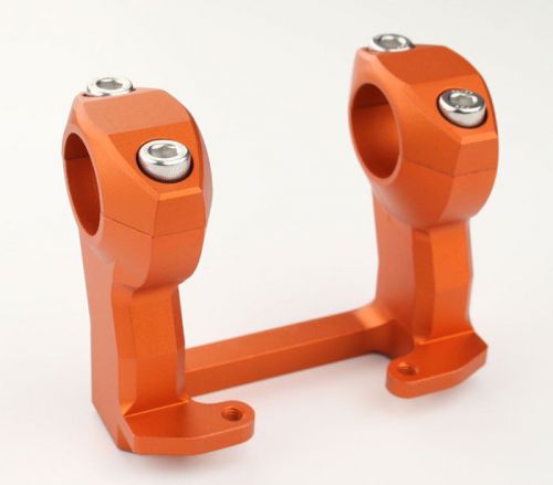 Trail Tech KTM Husaberg Bar Risers 1-1/8&#034; Oversize Fat Bars Orange 030-MCB3 NEW