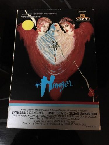 The hunger david bowie susan sarandon beta max video cassette horror ,untested