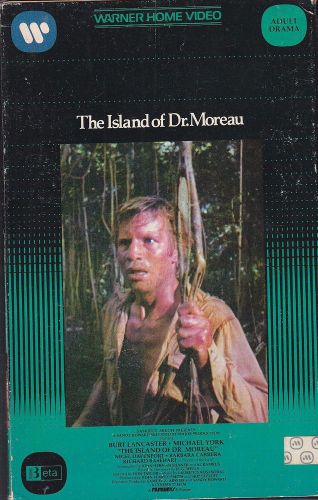 THE ISLAND OF DR. MOREAU Burt Lancaster BETA TAPE Betamax Michael York