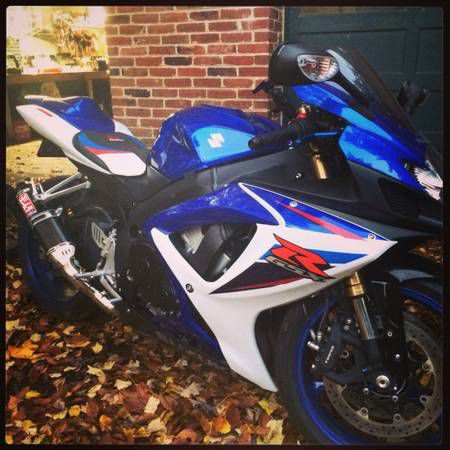 2007 Suzuki GSX-R 600 Blue &amp; White