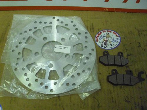 Vento colt/vento-v/thunder rear brake disk/rotor and rear brake pad set, new.#