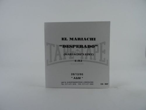 EL MARIACHI, DESPERADO (MARIACHI&#039;S EDIT), M/M, 1 Track, Promotional CD Single,