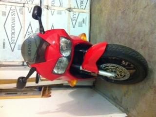 Red 1998 VFR 800 Motorcycle
