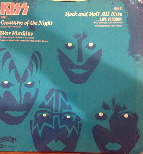 KISS 12&#034; CREATURES OF THE NIGHT IMPORT SIMMONS STANLEY CARR FREHLEY VINCENT