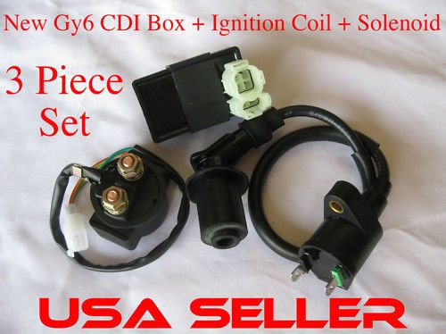 CDI+Ignition Coil+Solenoid Motofino Lance Jonway Qlink