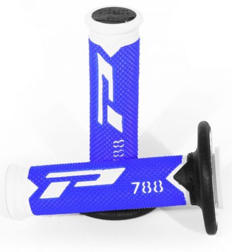 Progrip 788 handlebar bar grips motocross enduro blue white husaberg husqvarna