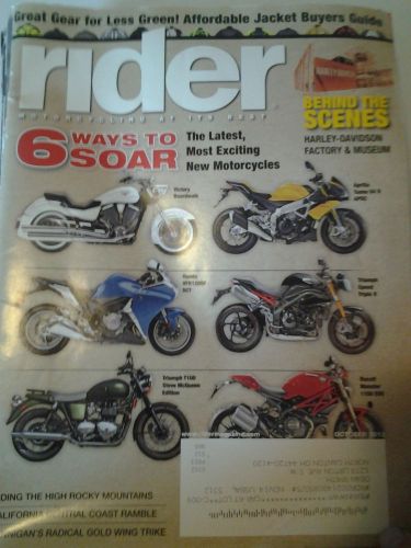 2012 Honda GL1800 Hannigan Trike , Triumph T100 Steve McQueen cycle Magazine