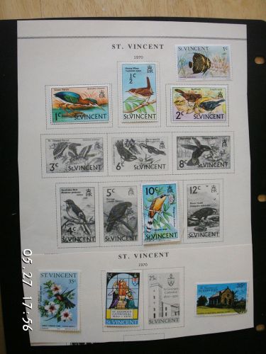 St  vincent  1970 old stamp collection