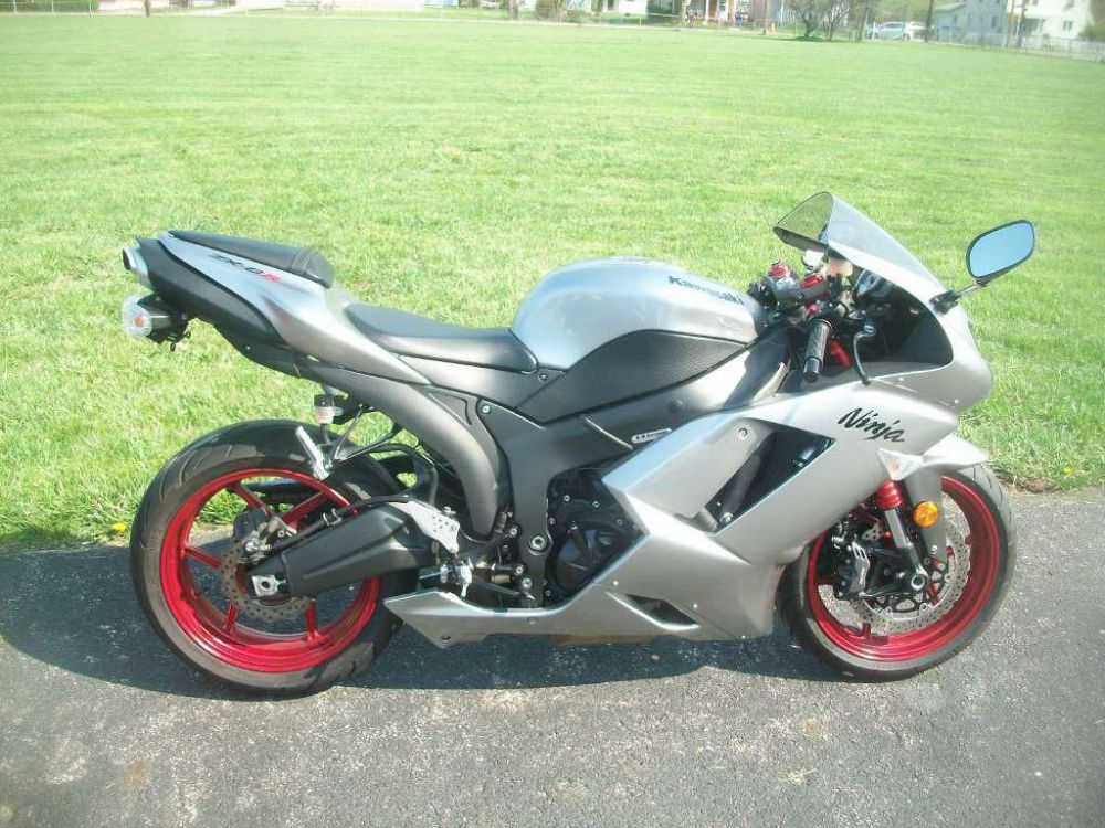 2007 kawasaki ninja zx-6r  sportbike 