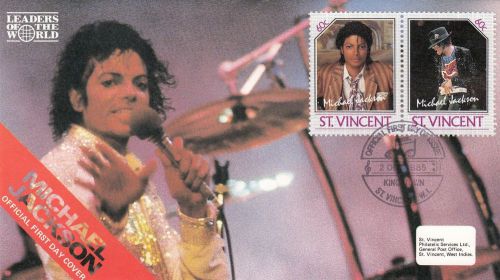 (87224) St Vincent FDC Michael Jackson - 2 December 1985