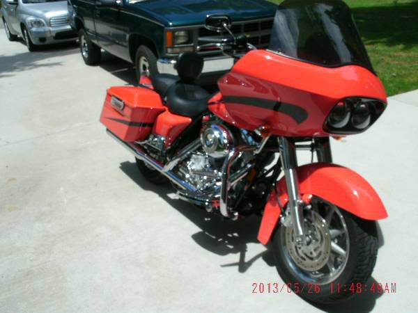 2007 harley davidson road glide-hard to find mirage orange