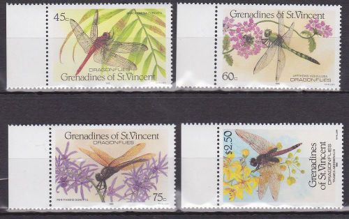 5x st.vincent &amp; the grenadines - insects/fauna/nature - mnh -wholesale!