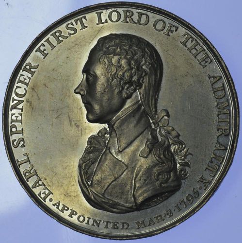 1799 Admiral John Jervis, Earl St Vincent medal by Wyon Sr.