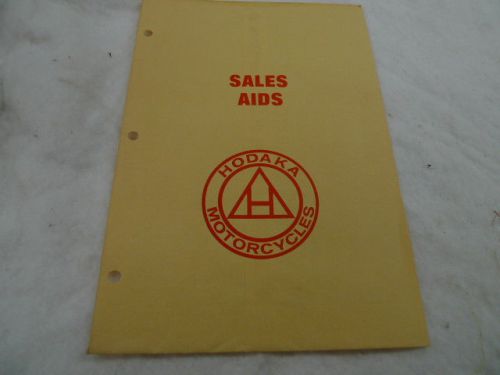 Hodaka original factory sales aid brochures