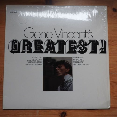 Gene Vincents Greatest! LP vinyl (1971) Ex/Ex