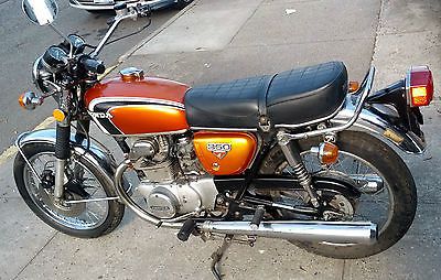 Honda : cb 1973 honda cb350 g orange