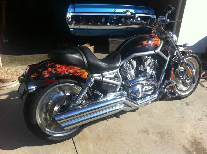 Must see this bike its ghost rider flames by rock and roll paint