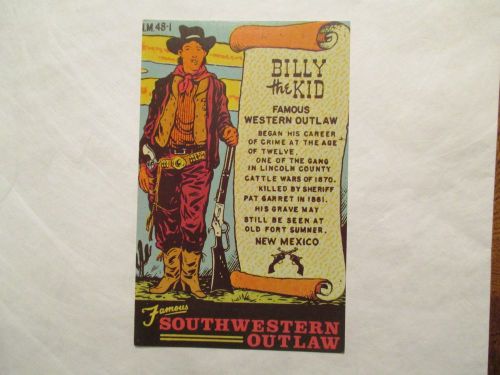 Billy the Kid Famous Desperado New Mexico NM Postcard