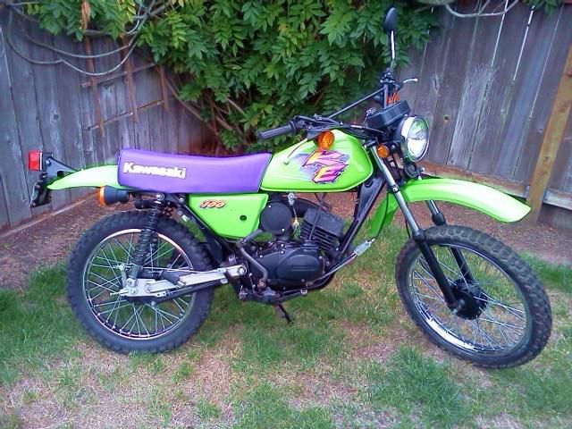 1997 kawasaki ke100 dual sport enduro - street legal - 426 original miles  clean