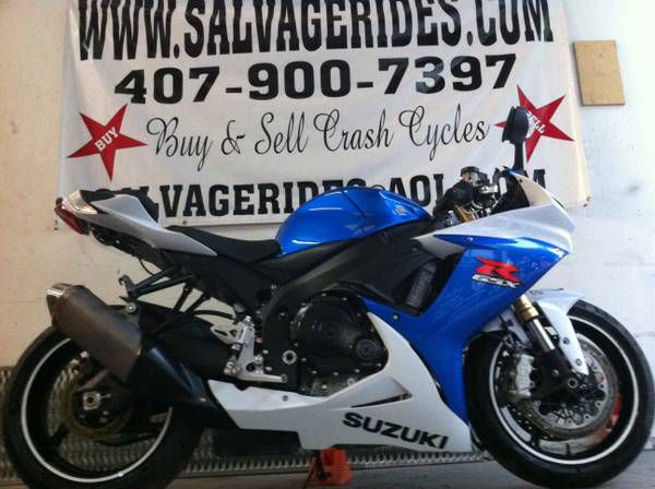 2012 Suzuki GSXR 750 Rebuildable