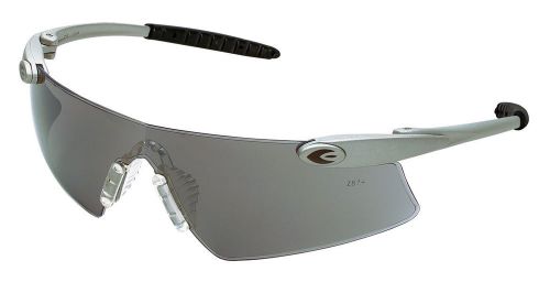 EYE PROTECTION SAFETY GLASSES SILVER TEMPLES WITH GRAY LENS FREE SHIPPING