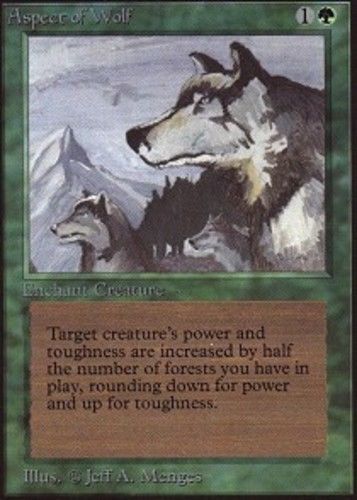 Beta aspect of wolf x1 moderate play, english magic mtg m:tg