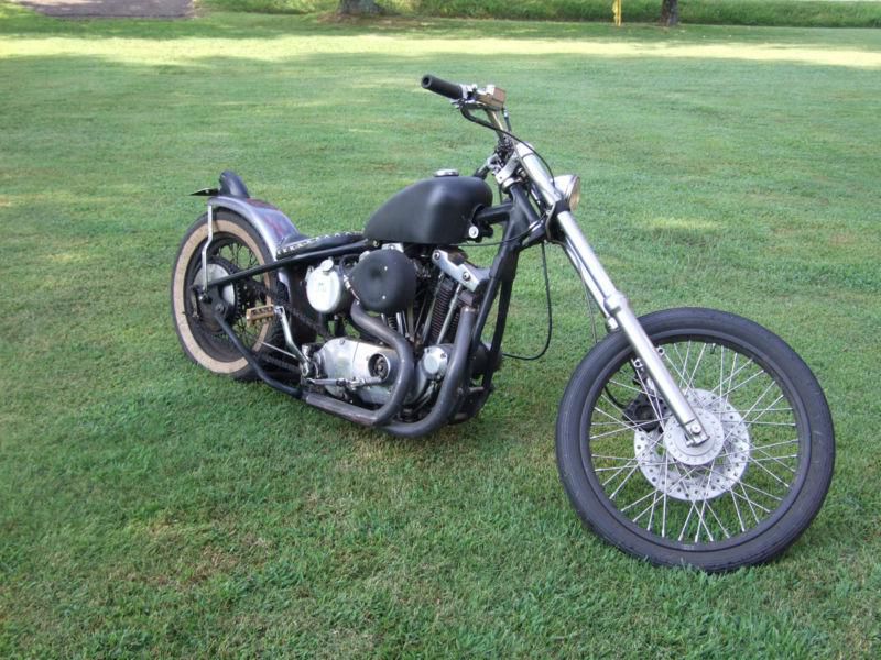 1973 xlc ironhead rigid chopper!  a true " old school" chopper,