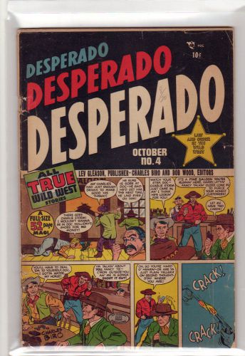 Desperado #4 g+ 1949 western comic wild west stories