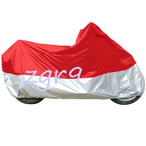 Red Silver Motorcycle Cover For Scooter, Piaggio, Vespa, Kymco, M