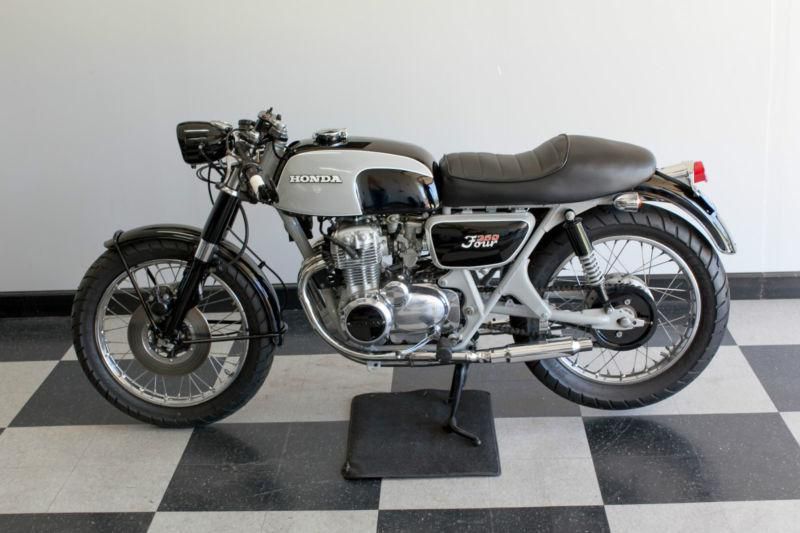 1973 honda cb350 four super sport cafe racer resto-mod  must see!!