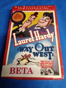 Laurel and Hardy Vintage Sealed Beta Way Out West Hal Roach Studios Film Classic