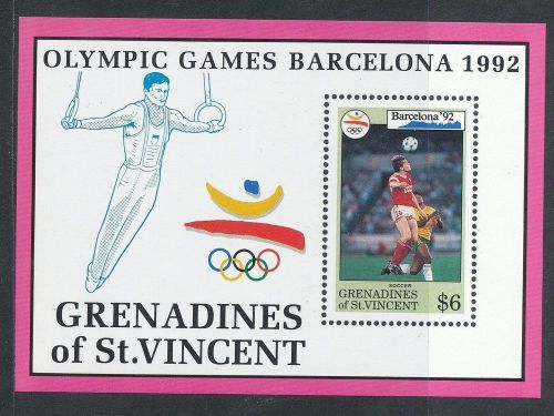 St Vincent Olympic Games, Barcelona Mini Sheet. 1992. MNH. #2330