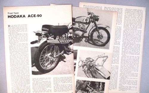 Hodaka ace-90 motorcycle review magazine article - 1964