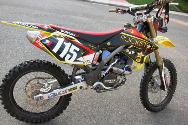 2005 suzuki rmz250 factory race dirt bike - awesome!!