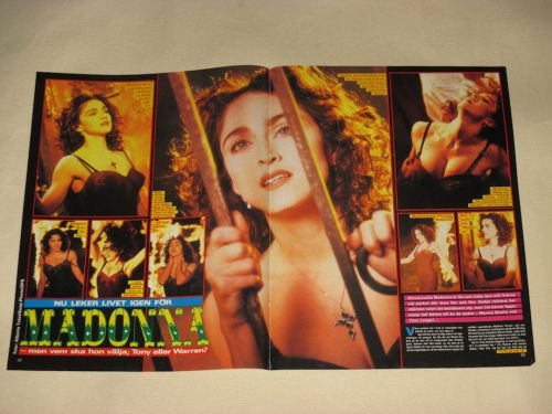 Madonna prayer skid row dee snider desperado clippings sweden swedish 1980s