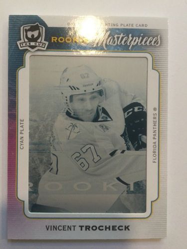 2015 UD THE CUP VINCENT TROCHECK ROOKIE MASTERPIECES PLATE RC 1/1