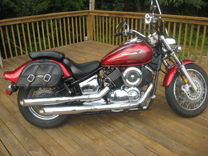 2006 YAMAHA V STAR 1100 CUSTOM RED WITH GHOST FLAMES