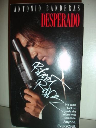 Desperado VHS Movie Film Autographed by Director Robert Rodriguez Cover