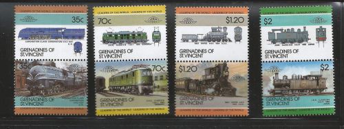 St vincent grens 1985 railways set 5th series mint
