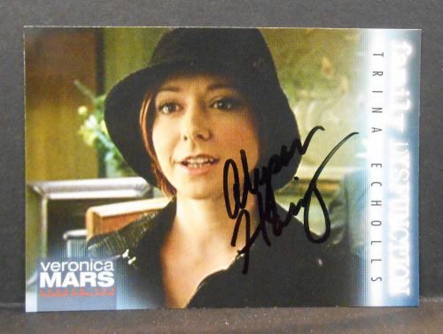 Alyson hannigan (triana) - signed s06 &#034;veronica mars&#034; card w/coa  #59p635