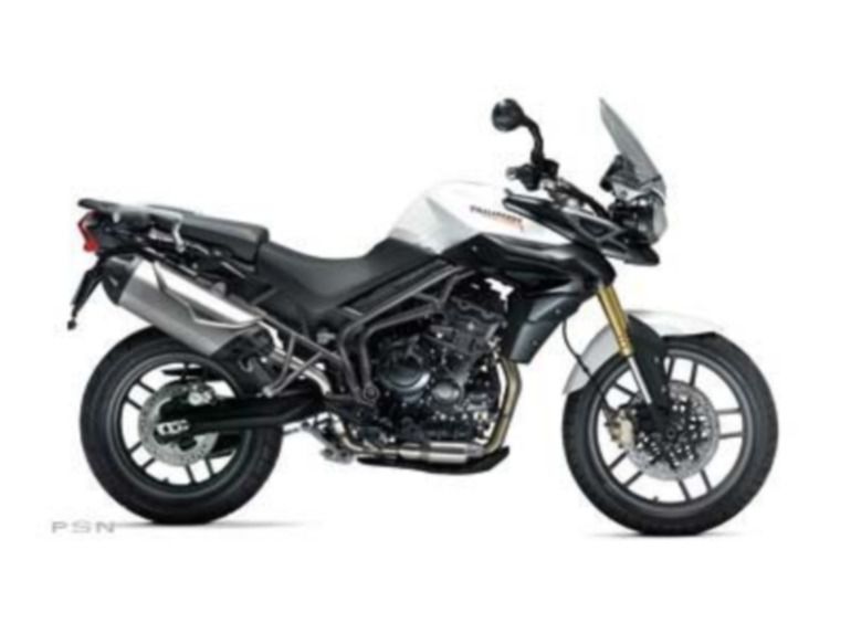 2013 triumph tiger 800 abs - crystal white 800 