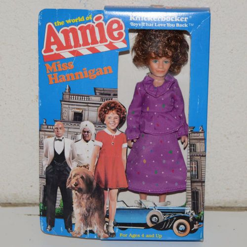 Wow vintage the world of annie mrs hannigan knickerbocker doll nip nos rare