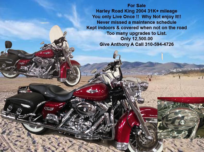 2004 Sweet Cherry Harley Davidson Road King